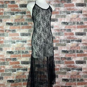 Widow Midnight Hour Slip Long Black Dress
